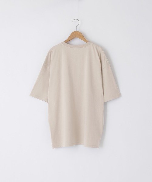 timecapsule(タイムカプセル)の「【timecapsule】「四角い思い出」プリント半袖ビッグTシャツ(Tシャツ/カットソー・レディース・ホワイト/ミント/モカ/ライトベージュ・FREE)」の15枚目の写真