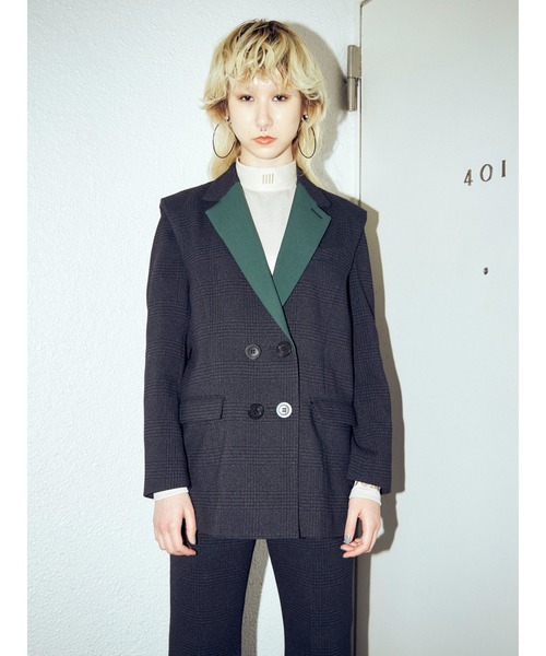 PAMEO POSE（パメオポーズ）の「Victor Jacket（テーラードジャケット・レディース・ネイビー・FREE）」の8枚目の写真