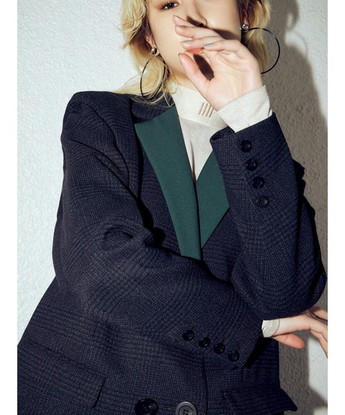 PAMEO POSE（パメオポーズ）の「Victor Jacket（テーラードジャケット・レディース・ネイビー・FREE）」の14枚目の写真