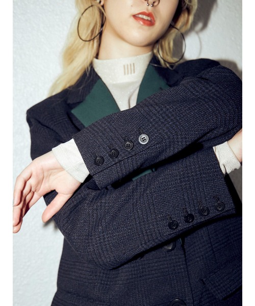 PAMEO POSE（パメオポーズ）の「Victor Jacket（テーラードジャケット・レディース・ネイビー・FREE）」の15枚目の写真