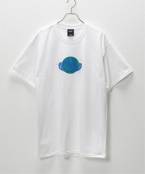 HUF（ハフ）の「【HUF / ハフ】PLANET HUF S/S TEE（Tシャツ/カットソー・メンズ・ホワイト/イエロー・MEDIUM/LARGE）」の2枚目の写真