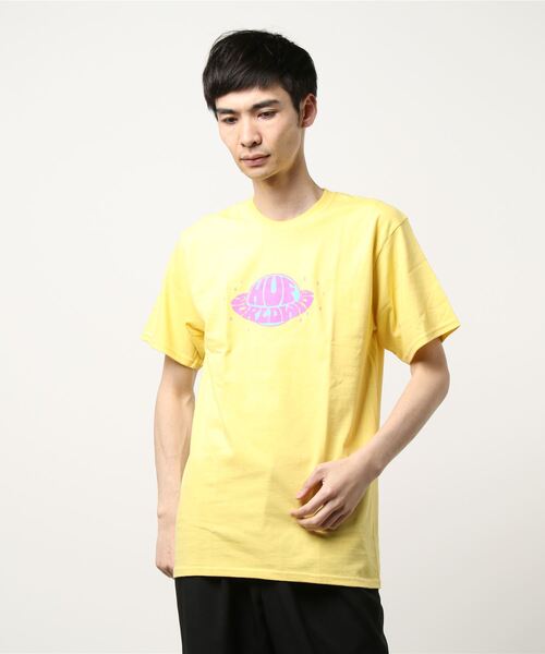 HUF（ハフ）の「【HUF / ハフ】PLANET HUF S/S TEE（Tシャツ/カットソー・メンズ・ホワイト/イエロー・MEDIUM/LARGE）」の6枚目の写真