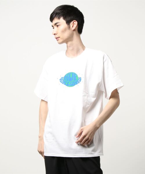 HUF（ハフ）の「【HUF / ハフ】PLANET HUF S/S TEE（Tシャツ/カットソー・メンズ・ホワイト/イエロー・MEDIUM/LARGE）」の9枚目の写真
