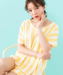 fran de lingerie（フランデランジェリー）の「set-up半袖プルオーバー・ショートパンツ上下セット（ルームウェア/パジャマ）」