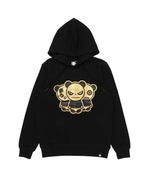 HIPANDA ハイパンダ HIPANDAトリオロゴ ベーシック ゴールド・プリント 裏毛フーディースウェット