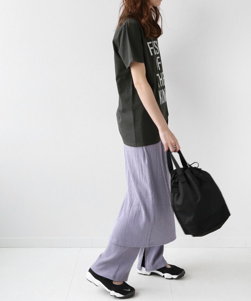 JOURNAL STANDARD relume(ジャーナルスタンダード レリューム)の「キョウネンテンジクビックロゴTEE◆(Tシャツ/カットソー・レディース・ホワイト/グレー・FREE)」の3枚目の写真
