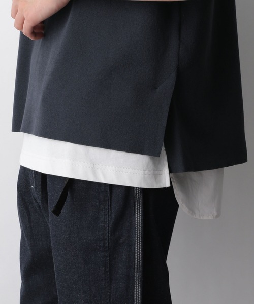 GLOBAL WORK（グローバルワーク）の「抗菌リネン混ニットベスト/940044（ベスト・メンズ・ダークグレー/ホワイト・MEDIUM/LARGE）」の5枚目の写真