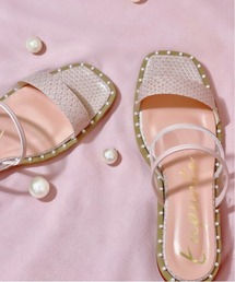 パールフラットサンダル
