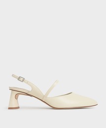 スカルプチャーヒール スリングバックメリージェーン / Sculptural Heel Slingback Mary Janes