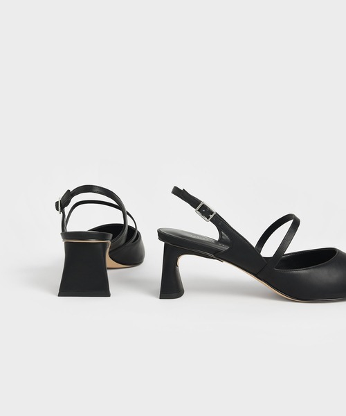 CHARLES & KEITH（チャールズ & キース）の「スカルプチャーヒール スリングバックメリージェーン / Sculptural Heel Slingback Mary Janes（パンプス・レディース・ブラック/グレー/オフホワイト・22.5cm/23cm/23.5cm/24.5cm/25cm/25.5cm）」の14枚目の写真