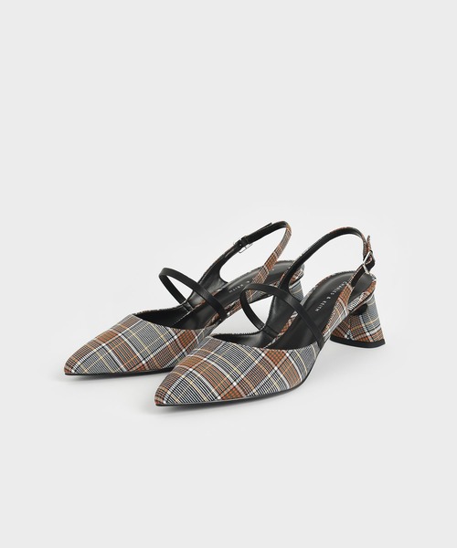 CHARLES ＆ KEITH パンプス スカルプヒール スリングバック
