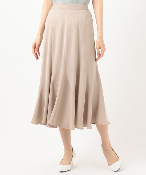 Feroux（フェルゥ）の「【洗える】マットサテン スカート（スカート・レディース・グレー系/ベージュ系/スカイブルー系・2）」の11枚目の写真