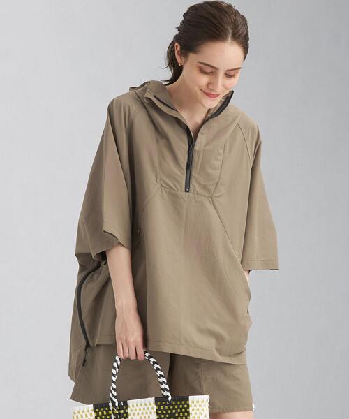 green label relaxing（グリーンレーベルリラクシング）の「＜ Tanacana (タナカーナ) ＞アノラック ポンチョ アウター－撥水加工ー（その他アウター・レディース・ベージュ/モカ・FREE）」の14枚目の写真