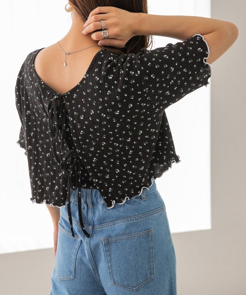 Heather(ヘザー)の「ムジガラテレコカーデキャミセット 952087(Tシャツ/カットソー・レディース・ホワイト/ブラック/オレンジ/グリーン/ホワイト系その他/ブラック系その他/ベージュ系その他・FREE)」の1枚目の写真