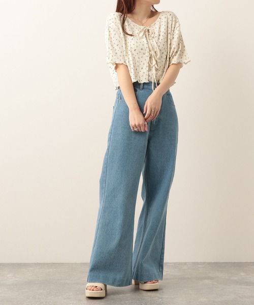 Heather(ヘザー)の「ムジガラテレコカーデキャミセット 952087(Tシャツ/カットソー・レディース・ホワイト/ブラック/オレンジ/グリーン/ホワイト系その他/ブラック系その他/ベージュ系その他・FREE)」の15枚目の写真