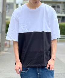 厚手 切替Tシャツ 無地 サイドスリット クルーネック Heavyweight Short Sleeve Tee メンズ レディース