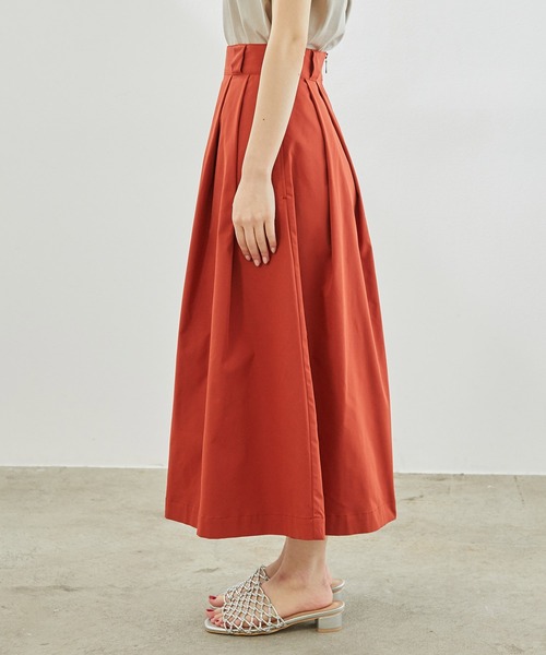 ROPE' PICNIC（ロペピクニック）の「【UVカット】チノライクタックフレアスカート（スカート・レディース・レンガ/ベージュ/グリーン系その他・36/38）」の13枚目の写真