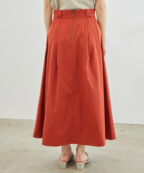 ROPE' PICNIC（ロペピクニック）の「【UVカット】チノライクタックフレアスカート（スカート・レディース・レンガ/ベージュ/グリーン系その他・36/38）」の6枚目の写真