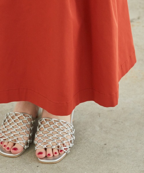 ROPE' PICNIC（ロペピクニック）の「【UVカット】チノライクタックフレアスカート（スカート・レディース・レンガ/ベージュ/グリーン系その他・36/38）」の5枚目の写真