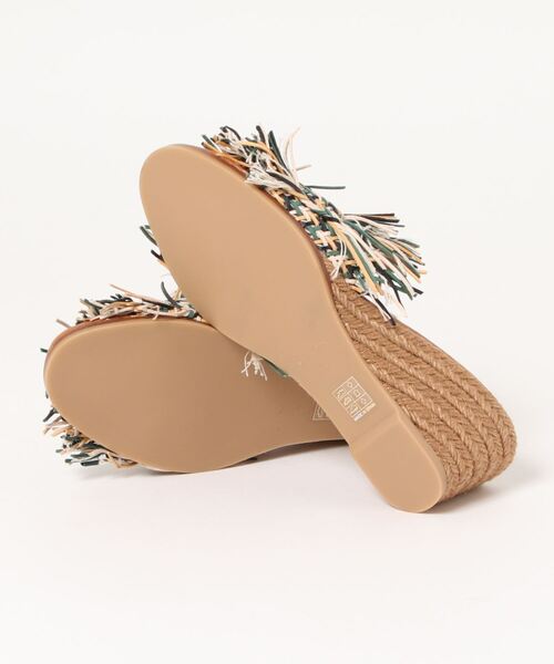 LE CRABE ROUGE（ルクラベルージュ）の「【LE CRABE ROUGE/ル・クラベ・ルージュ】 ウエッジソール サンダル（サンダル・レディース・レッド/グリーン・37/36）」の4枚目の写真