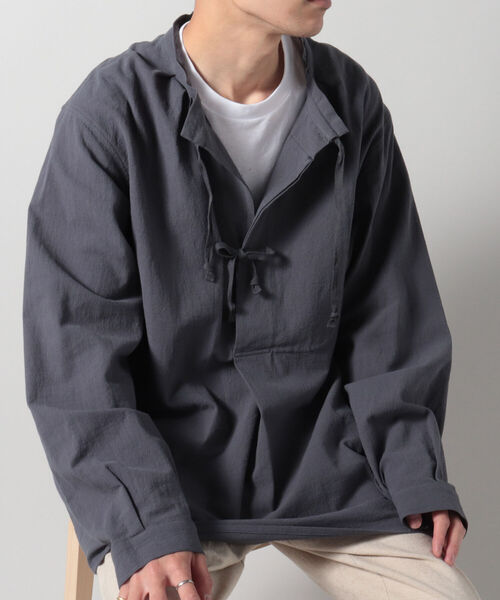 GLOSTER（グロスター）の「アーミーシャツ マウンテンスモック（シャツ/ブラウス・メンズ・オリーブ/ナチュラル/ブルーグレー・M/L）」の2枚目の写真