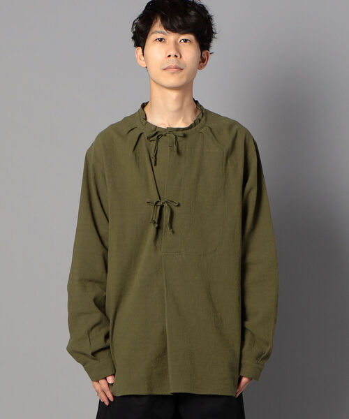 GLOSTER（グロスター）の「アーミーシャツ マウンテンスモック（シャツ/ブラウス・メンズ・オリーブ/ナチュラル/ブルーグレー・M/L）」の8枚目の写真