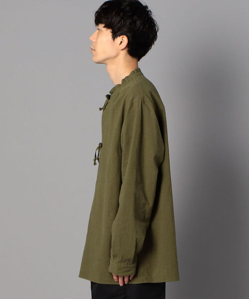 GLOSTER（グロスター）の「アーミーシャツ マウンテンスモック（シャツ/ブラウス・メンズ・オリーブ/ナチュラル/ブルーグレー・M/L）」の12枚目の写真
