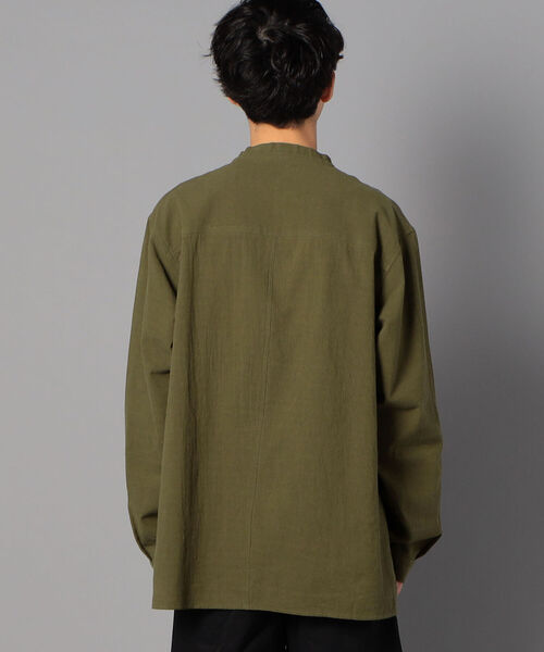 GLOSTER（グロスター）の「アーミーシャツ マウンテンスモック（シャツ/ブラウス・メンズ・オリーブ/ナチュラル/ブルーグレー・M/L）」の16枚目の写真