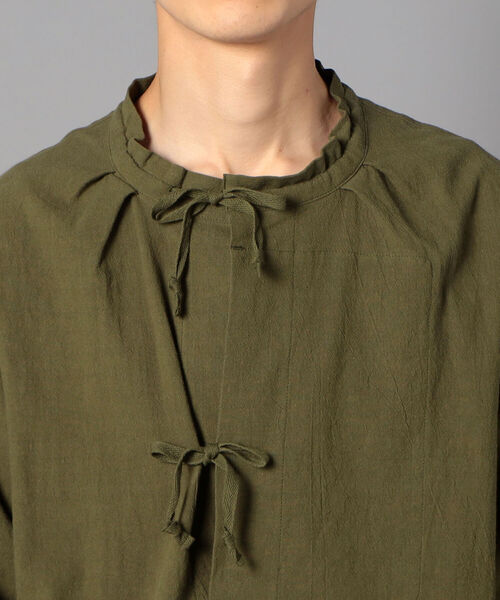 GLOSTER（グロスター）の「アーミーシャツ マウンテンスモック（シャツ/ブラウス・メンズ・オリーブ/ナチュラル/ブルーグレー・M/L）」の14枚目の写真