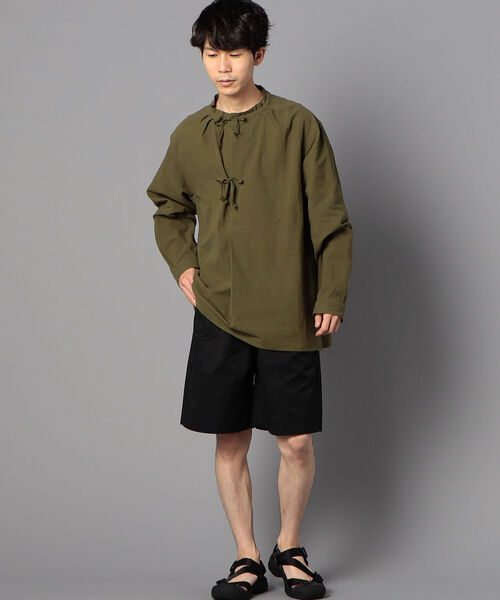 GLOSTER（グロスター）の「アーミーシャツ マウンテンスモック（シャツ/ブラウス・メンズ・オリーブ/ナチュラル/ブルーグレー・M/L）」の9枚目の写真