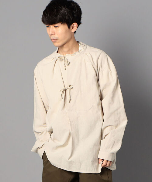 GLOSTER（グロスター）の「アーミーシャツ マウンテンスモック（シャツ/ブラウス・メンズ・オリーブ/ナチュラル/ブルーグレー・M/L）」の13枚目の写真