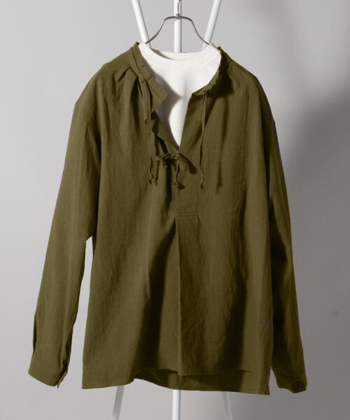 GLOSTER（グロスター）の「アーミーシャツ マウンテンスモック（シャツ/ブラウス・メンズ・オリーブ/ナチュラル/ブルーグレー・M/L）」の19枚目の写真