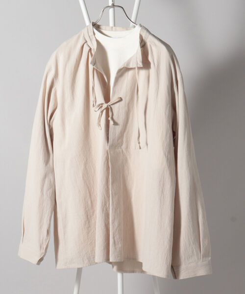 GLOSTER（グロスター）の「アーミーシャツ マウンテンスモック（シャツ/ブラウス・メンズ・オリーブ/ナチュラル/ブルーグレー・M/L）」の7枚目の写真