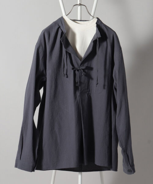 GLOSTER（グロスター）の「アーミーシャツ マウンテンスモック（シャツ/ブラウス・メンズ・オリーブ/ナチュラル/ブルーグレー・M/L）」の5枚目の写真