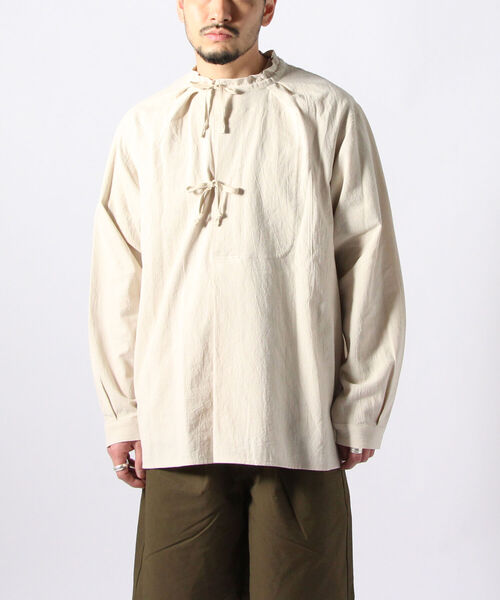 GLOSTER（グロスター）の「アーミーシャツ マウンテンスモック（シャツ/ブラウス・メンズ・オリーブ/ナチュラル/ブルーグレー・M/L）」の22枚目の写真