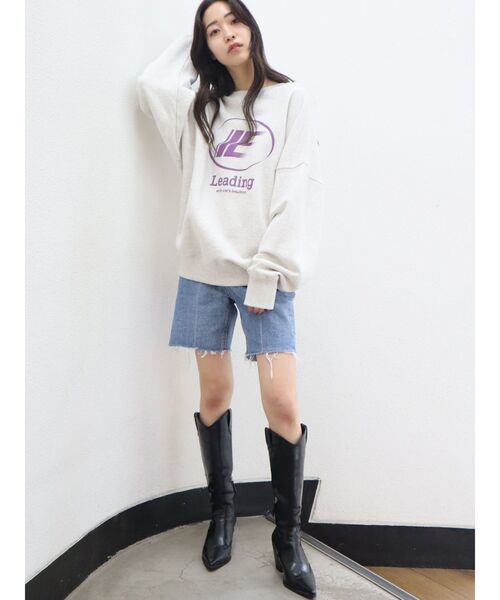 EMODA(エモダ)の「ハーフジャストウエストジーンズ(デニムパンツ・レディース・ブラック/ブルー・SMALL/MEDIUM)」の6枚目の写真