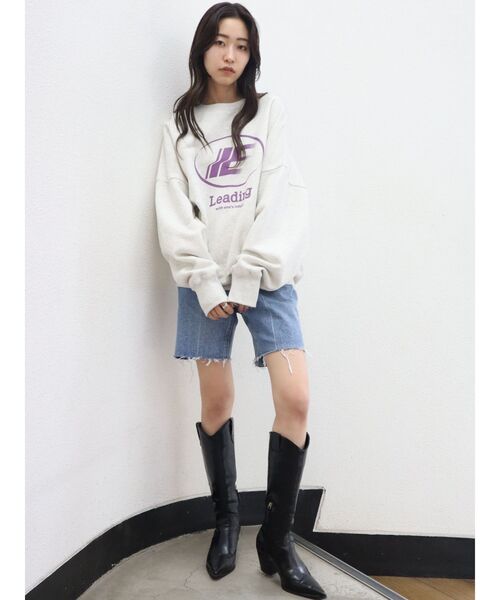 EMODA(エモダ)の「ハーフジャストウエストジーンズ(デニムパンツ・レディース・ブラック/ブルー・SMALL/MEDIUM)」の7枚目の写真