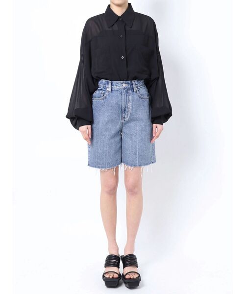 EMODA(エモダ)の「ハーフジャストウエストジーンズ(デニムパンツ・レディース・ブラック/ブルー・SMALL/MEDIUM)」の15枚目の写真