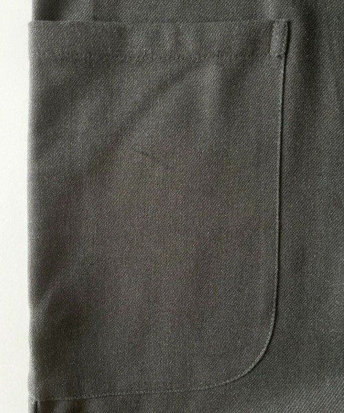 Libra Cue(リブラ キュー)の「リネンミックスコンビネゾン(サロペット/オーバーオール・レディース・ブラック/アイボリー・FREE)」の6枚目の写真