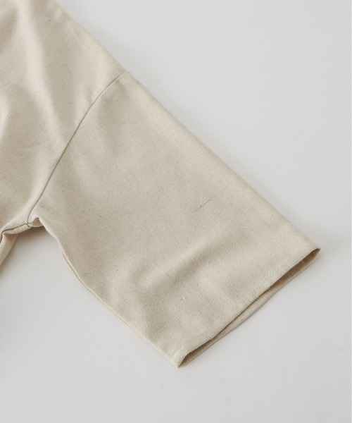 Libra Cue(リブラ キュー)の「リネンミックスコンビネゾン(サロペット/オーバーオール・レディース・ブラック/アイボリー・FREE)」の15枚目の写真