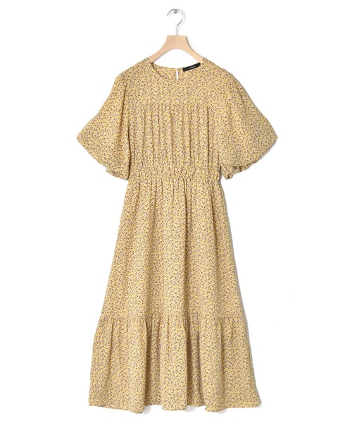 w closet（ダブルクローゼット）の「小花柄バルーンスリーブ半袖