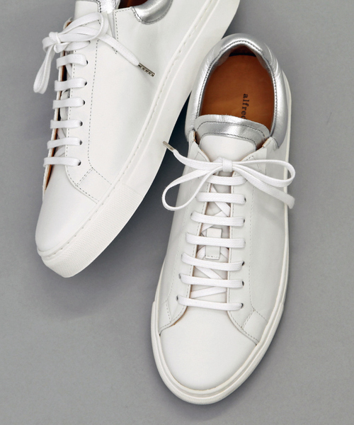 alfredoBANNISTER(アルフレッドバニスター)の「切替クッションレザースニーカー(スニーカー・メンズ・ホワイト/シルバー/ブラック・40/41/43/44/42)」の6枚目の写真