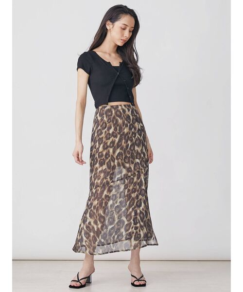 EVRIS（エヴリス）の「レイヤードショートTEE（Tシャツ/カットソー・レディース・ブラック/ピンク/グリーン・FREE）」の6枚目の写真