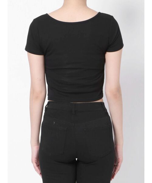 EVRIS（エヴリス）の「レイヤードショートTEE（Tシャツ/カットソー・レディース・ブラック/ピンク/グリーン・FREE）」の17枚目の写真