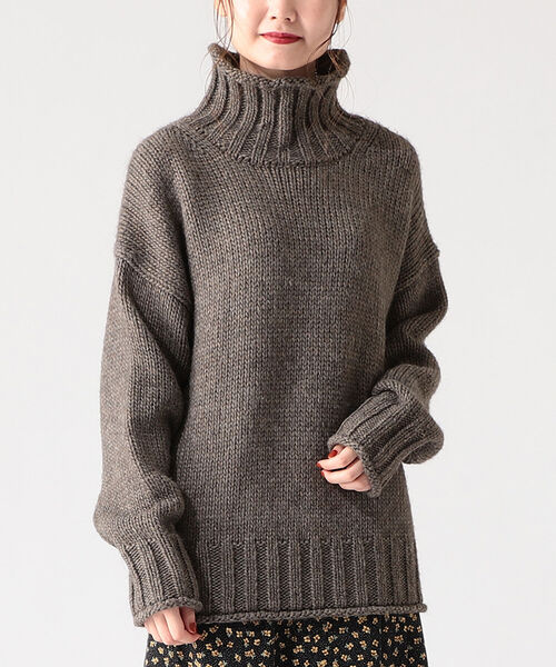 B:MING by BEAMS(ビーミングバイビームス)の「B:MING by BEAMS / エドワード オフネック プルオーバー 21AW(ニット/セーター・レディース・オリーブ/ピンク/モカ/ライトベージュ・ONE SIZE)」の13枚目の写真