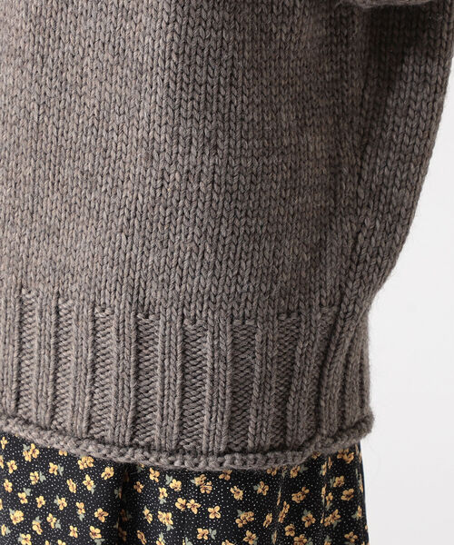 B:MING by BEAMS(ビーミングバイビームス)の「B:MING by BEAMS / エドワード オフネック プルオーバー 21AW(ニット/セーター・レディース・オリーブ/ピンク/モカ/ライトベージュ・ONE SIZE)」の18枚目の写真