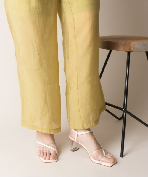 RANDA（ランダ）の「ナローストラップクリアヒールサンダル（サンダル・レディース・ブラック/ダークブラウン/グリーン/アイボリー・LL/M/L/S）」の7枚目の写真