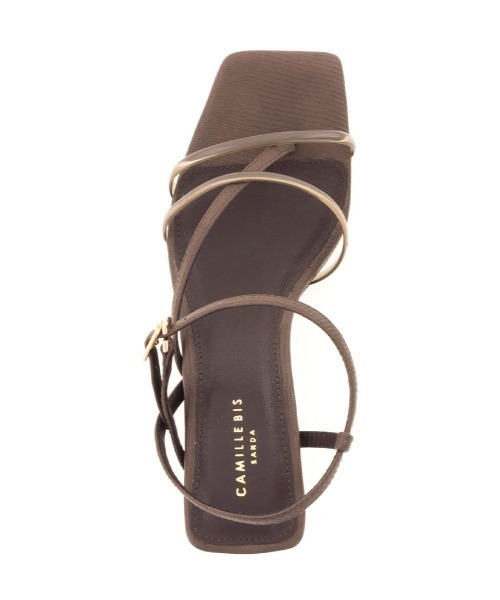 RANDA（ランダ）の「ナローストラップクリアヒールサンダル（サンダル・レディース・ブラック/ダークブラウン/グリーン/アイボリー・LL/M/L/S）」の15枚目の写真