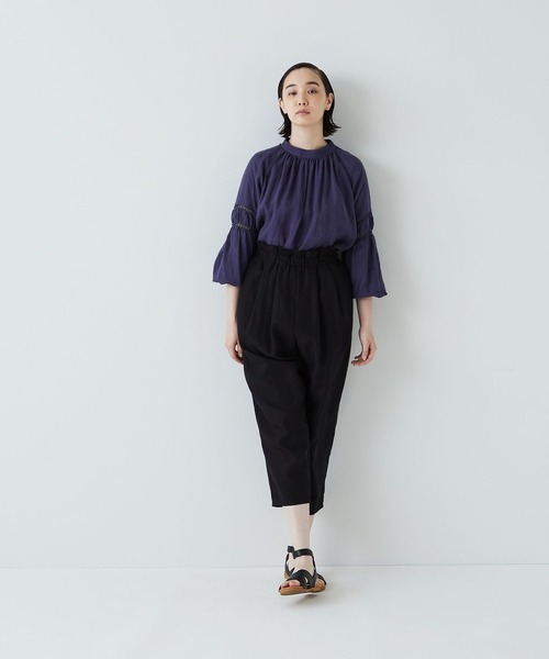 ADIEU TRISTESSE(アデュートリステス)の「フィブリルポプリンパンツ(その他パンツ・レディース・ブラック/カーキ・38)」の6枚目の写真