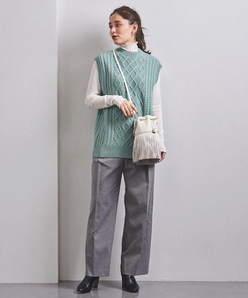 UNITED ARROWS ケーブルニット　UWSC W/N ケーブル ベスト UNITED ARROWS（ユナイテッドアローズ）の「UWSC W/N ケーブル